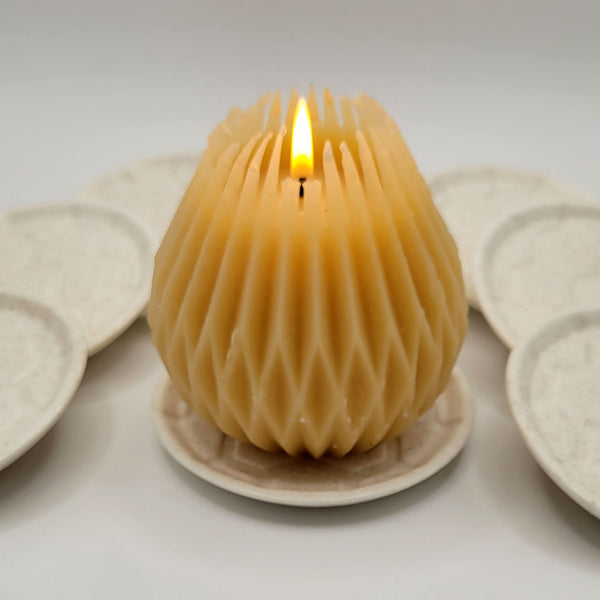 Nordic -Hygge-style candle plate